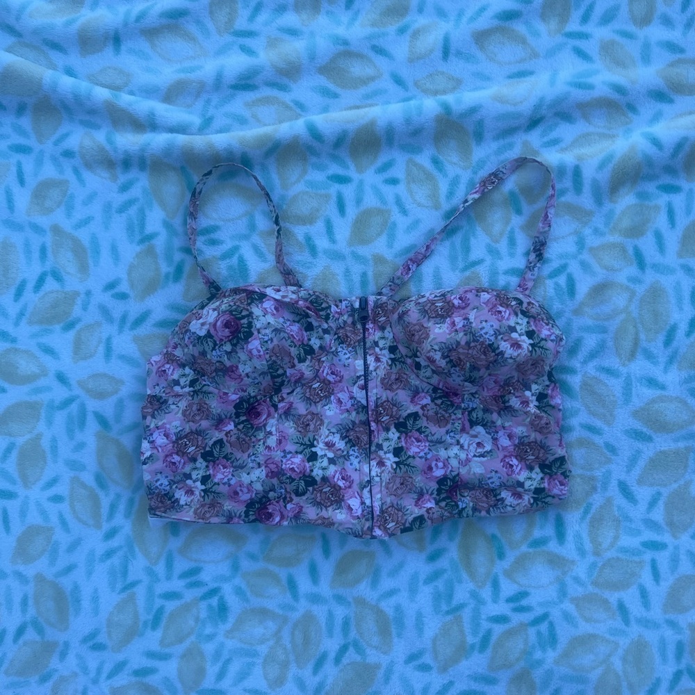 Cute padded crop top